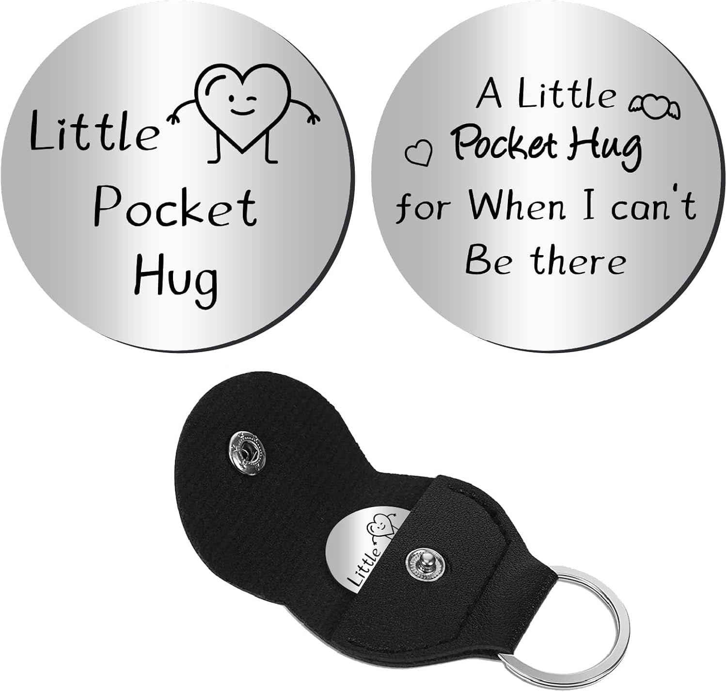 Little Pocket Hug Token Long Distance Relationship Keepsake Stainless ...
