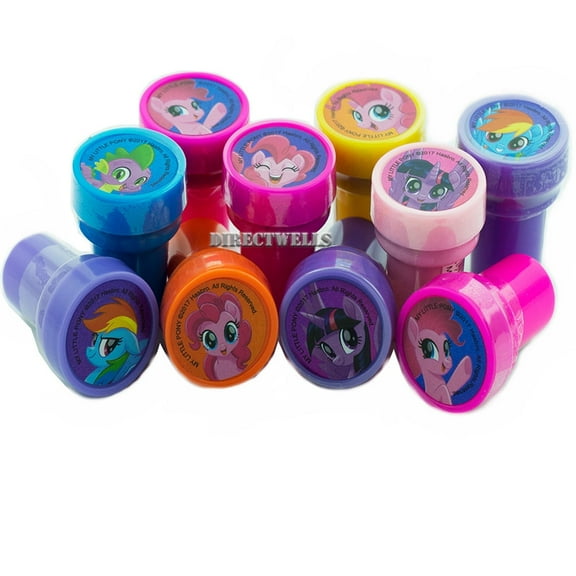 Little Pony 12 Authentic Licensed Self Inking Stampers 1.5"