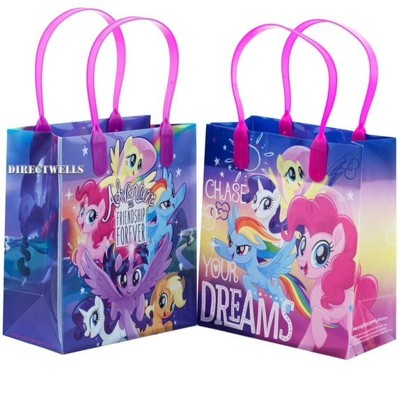 Little Pony Adventure and Friendship 12 Party Favor Reusable Goodie Small Gift Bags