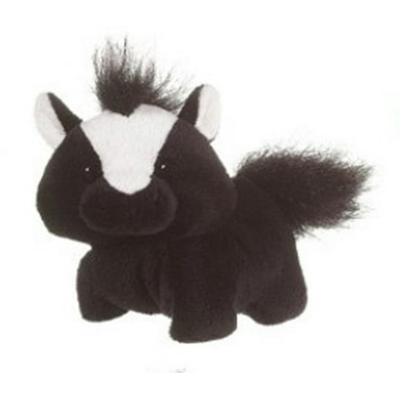 Little Pony Li'l Wildlife Plush Toy by Ganz - Black And White Horse Plush