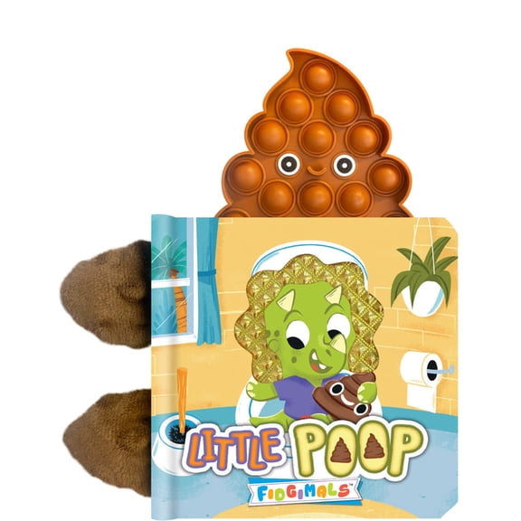 Little Poop - Sensory Touch and Feel Book with Attached Pop-it Character