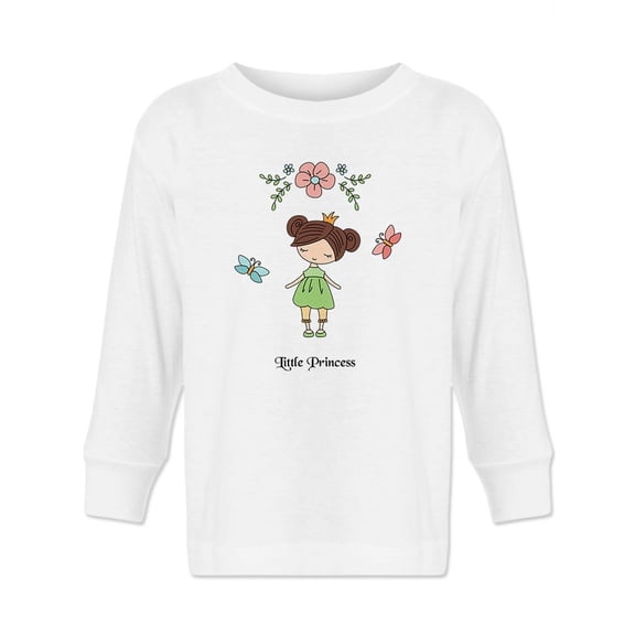 Little Princess And Flower. Long Sleeve Toddler -Image by Shutterstock, 2 Toddler