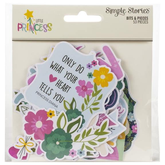 Little Princess Bits & Pieces Die-Cuts 53/Pkg-