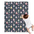 thumbnail image 1 of Little Princess Castle Pattern Blanket,Comfortable Soft Lamb Wool Throw Blanket,All Season,Warm Lightweight Blankets for Sofa Bed Couch Living Room Chair,30"x40", 1 of 4