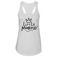 thumbnail image 1 of Little Princess Crown Design Tank Women - Women Racer Back, White, Small, 1 of 4