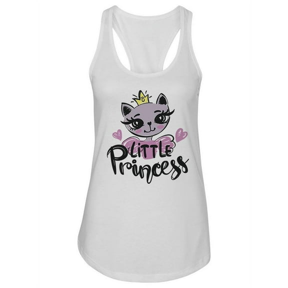 Little Princess Cute Cat Design Tank Women -Image by Shutterstock, Female XX-Large