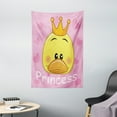 thumbnail image 1 of Little Princess Duck Tiaras and Hearts Girls Decor Print Wall Hanging Tapestry, 1 of 5