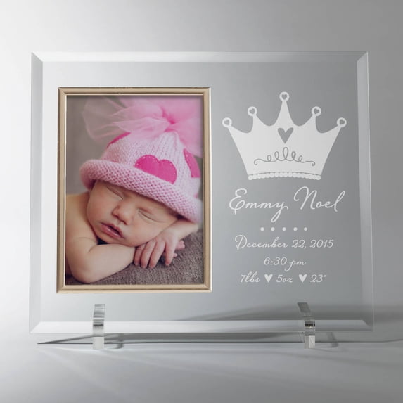 Little Princess Personalized Glass Frame