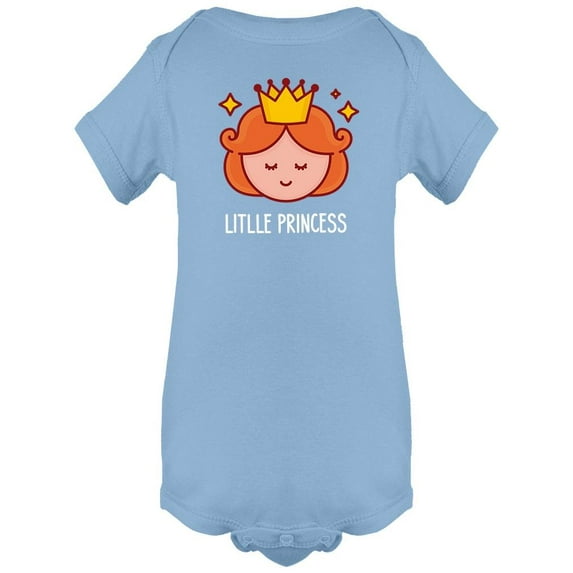 Little Princess Slogan Design . Bodysuit Baby's -Image by Shutterstock