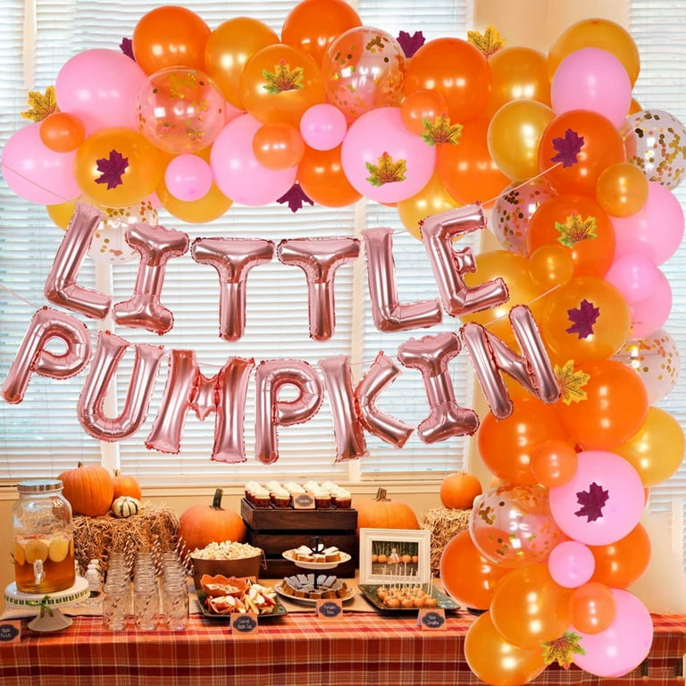 Pumpkin Balloon Garland Arch Kit, Baby Shower, First Birthday