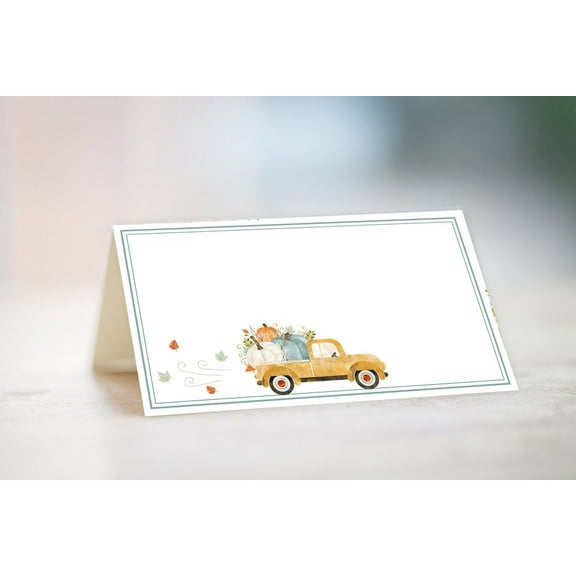 Little Pumpkin Place Cards, Food Tent Labels, (30 Count)