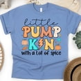 thumbnail image 1 of Little Pumpkin with a Lot of Spice Cute Fall T-Shirt, CarolinaBlue, Size 2XL, 1 of 6