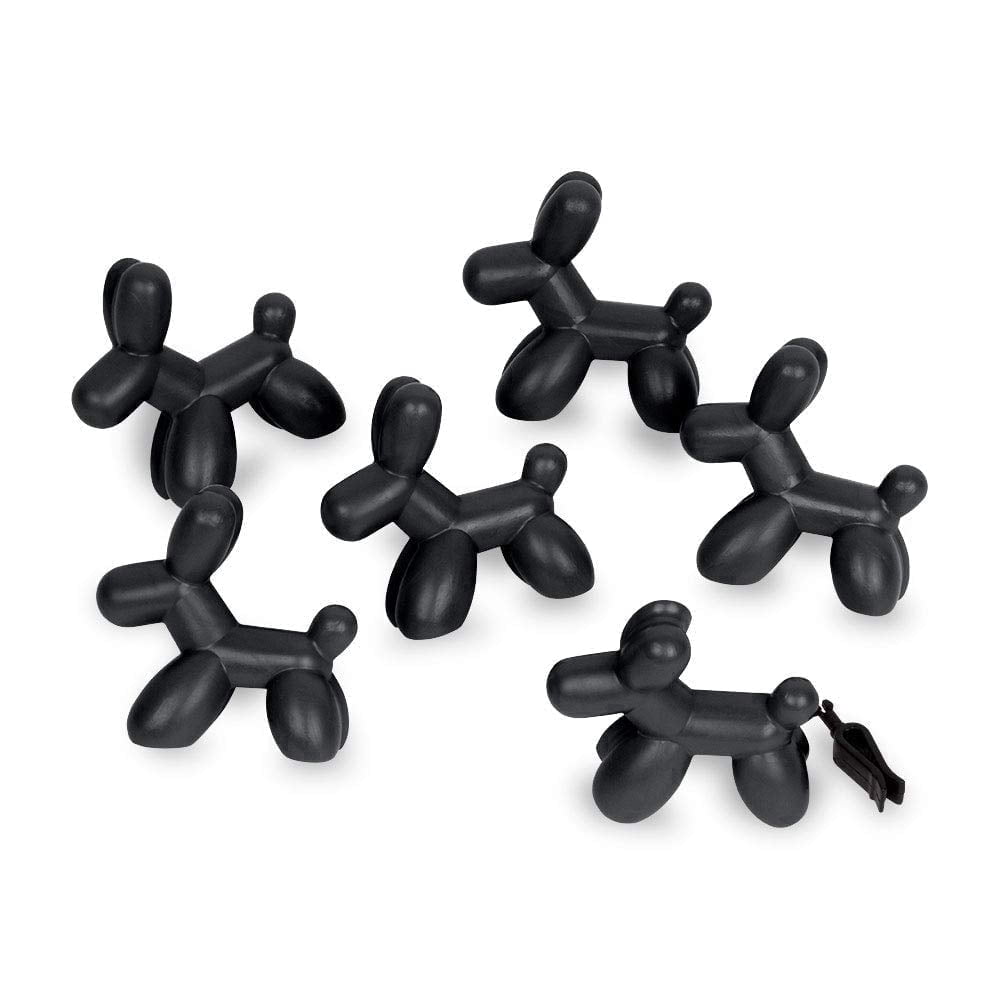 Little Pup 96605-6PK Black Velvet Scent, Car Air Freshener, Clips to A/C Air Vent, Alcohol-Free Fragrance Oil, Non-Hazardous and Non-Toxic Plastic, Set of 6