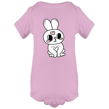 Little Rabbit Cartoon Design Bodysuit Infant -Image by Shutterstock,  Newborn