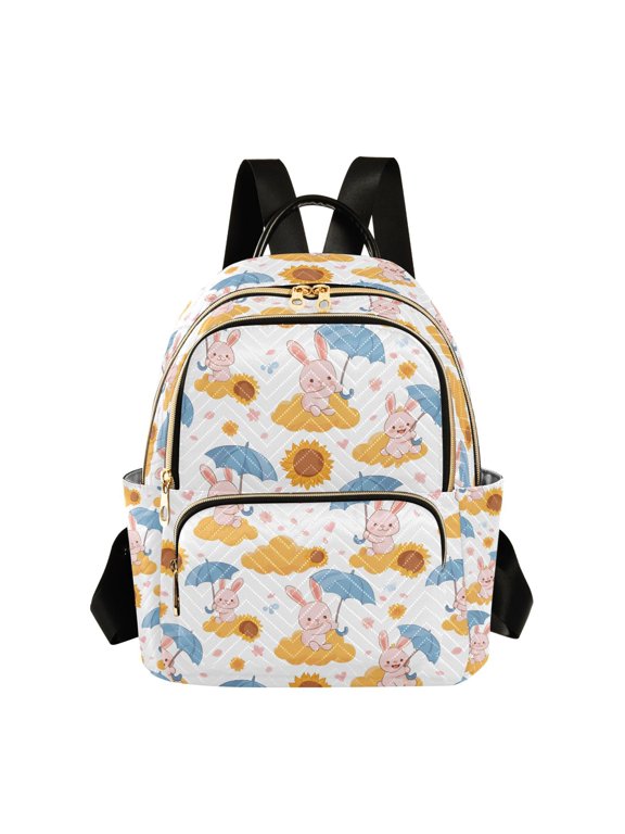 Little Rabbit Umbrella Fashion Backpack for Women Lightweight College Travel Casual Daypack