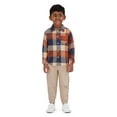 thumbnail image 1 of Little Rebels Toddler Boys 3 Piece Flannel Shirt Set, Sizes 2T-4T, 1 of 4