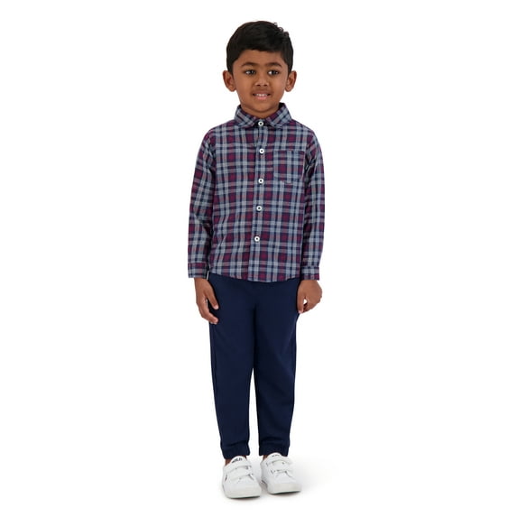 Little Rebels Toddler Boys 3 Piece Woven Shirt Set, Sizes 2T-4T