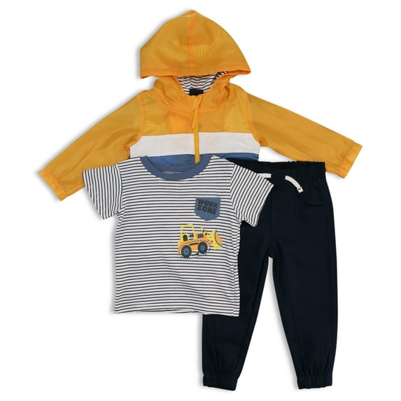 Little Rebels Toddler Boys Tee, Joggers and Jacket Set, 3-Piece, Sizes 2T-4T
