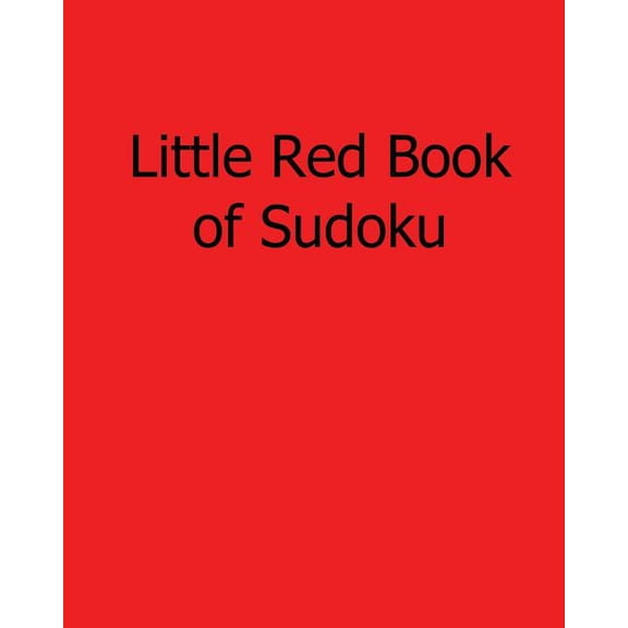 Little Red Book of Sudoku : 80 Easy to Read, Large Print Sudoku Puzzles (Paperback)