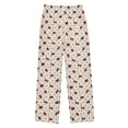 thumbnail image 1 of Little Red Bow Pajama Pants Soft and Lightweight Elastic Waistband Pajama Pants, 1 of 8