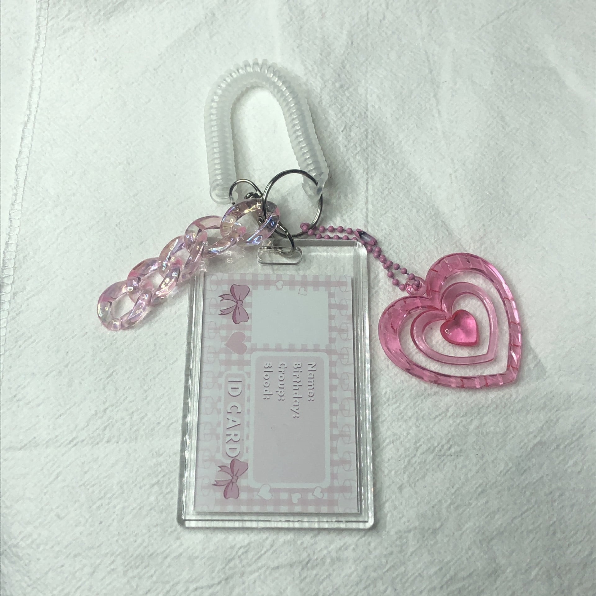 Little Red Riding Book with Acrylic Card Set Keychain 3inch Small Card