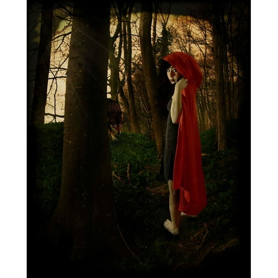 Little Red Riding Hood - CANVAS OR WALL ART PRINT