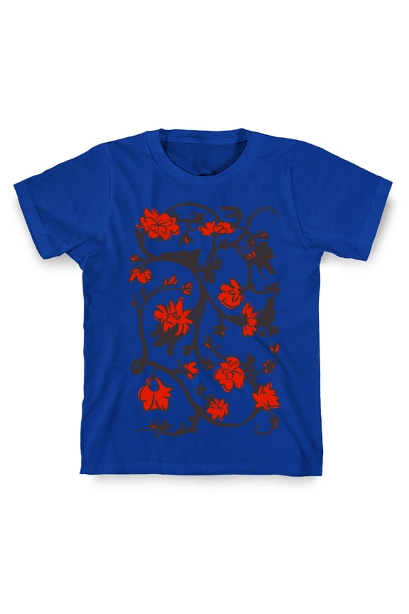 Little Red Riding Hood Wolf Floral Pattern Tee Shirt Sweatshirt Hoodie