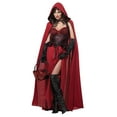 thumbnail image 1 of Little Red Riding Hood Women's Halloween Fancy-Dress Costume for Adult, M, 1 of 2