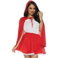 thumbnail image 1 of Women's Little Red Riding Hood Skirt Costume Set Small 4-6, 1 of 2