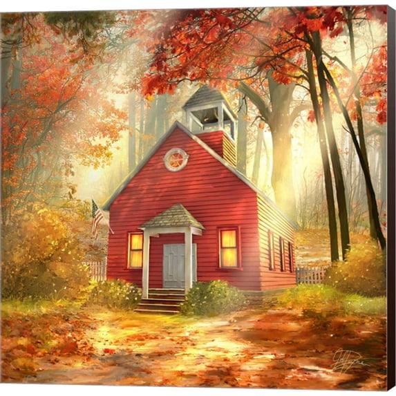 Little Red Schoolhouse by Joel Christopher Payne, Canvas Wall Art