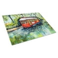 thumbnail image 1 of Little Red Street Car Glass Cutting Board 12 in x 15 in, 1 of 5