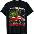 thumbnail image 1 of Little Red Truck Hauling A Christmas Tree T-Shirt, 1 of 3