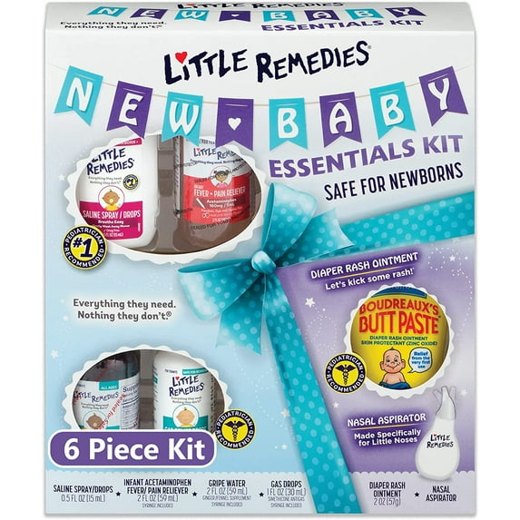 Little Remedies Baby Essentials Kit, 6-Piece