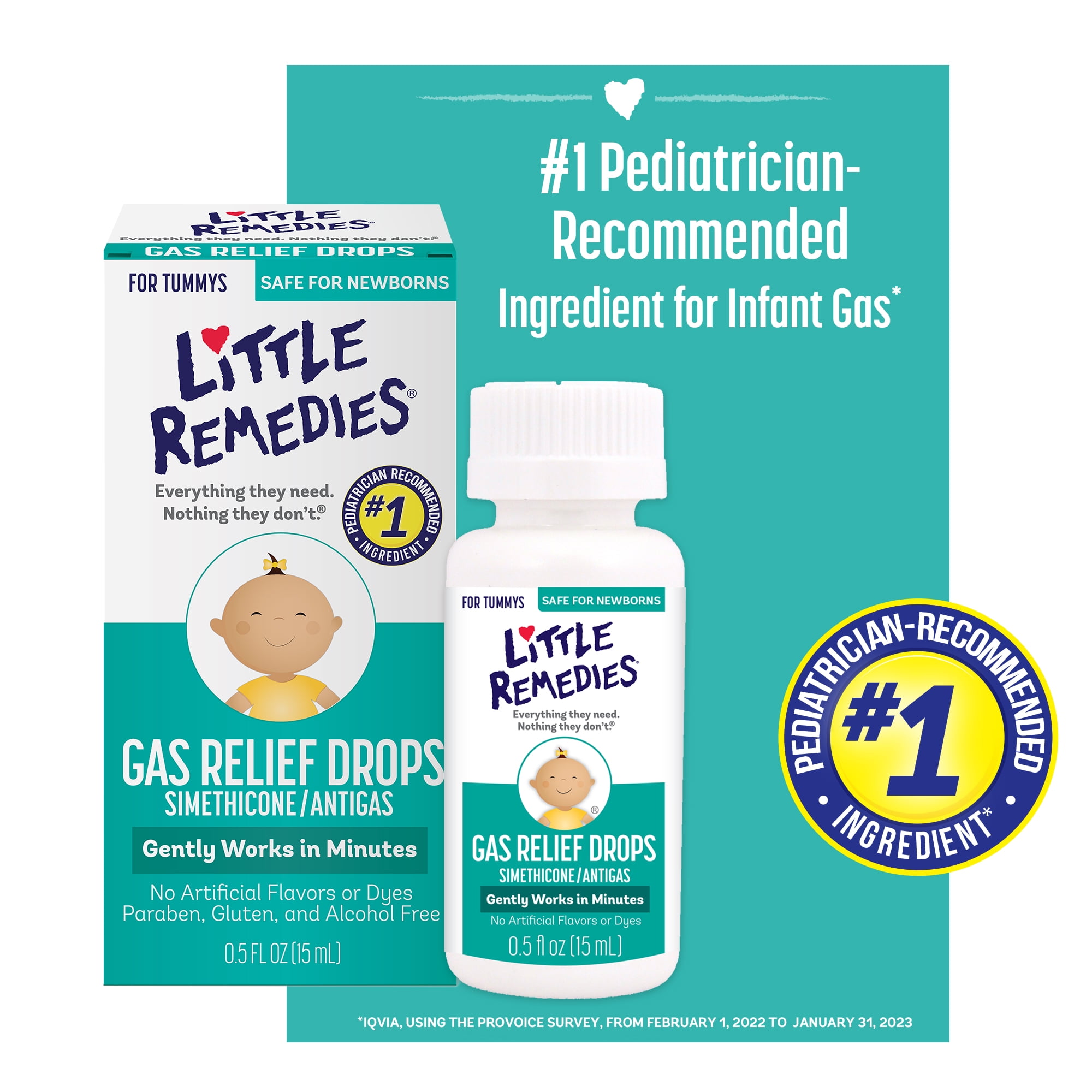 Little Remedies Gas Relief Drops Berry Flavor Safe For Newborns 0 5