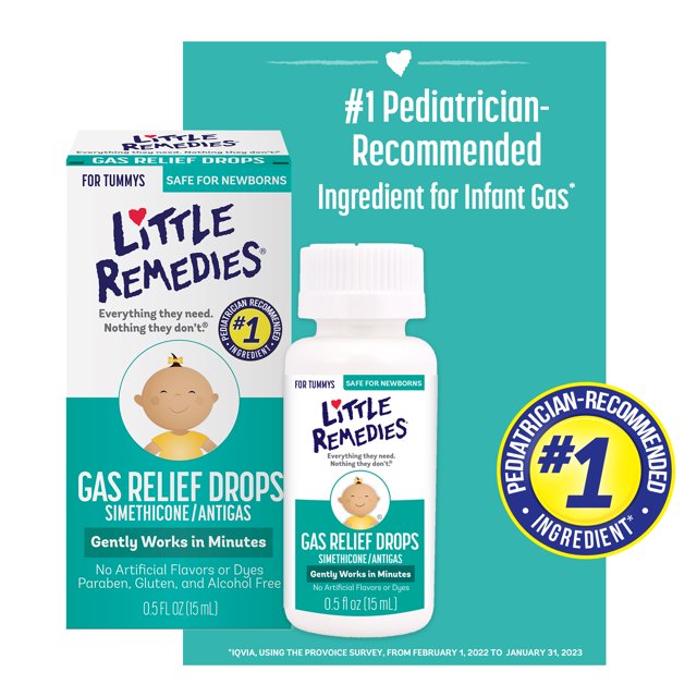Little Remedies Gas Relief Drops, Berry Flavor, Safe For Newborns, 0.5 FL OZ