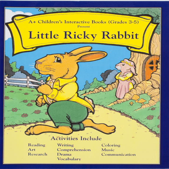 Little Ricky Rabbit Grades 3-5-Reading Story and Activity Book-Perfect Bind Paperback.