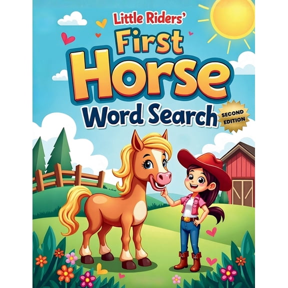 Little Riders' First Horse Word Search (Second Edition): 50 Fun & Easy Large-Print Puzzles for Young Horse Lovers plus 1, (Paperback)