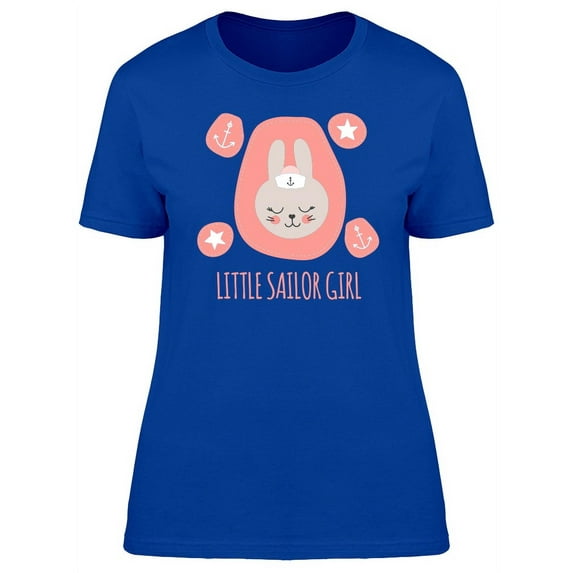 Little Sailor Girl Bunny T-Shirt Women -Image by Shutterstock, Female Large