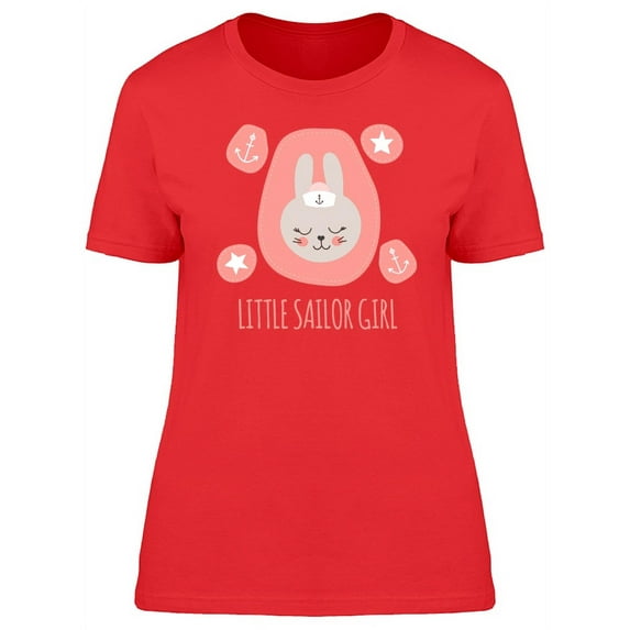 Little Sailor Girl Bunny T-Shirt Women -Image by Shutterstock, Female Medium