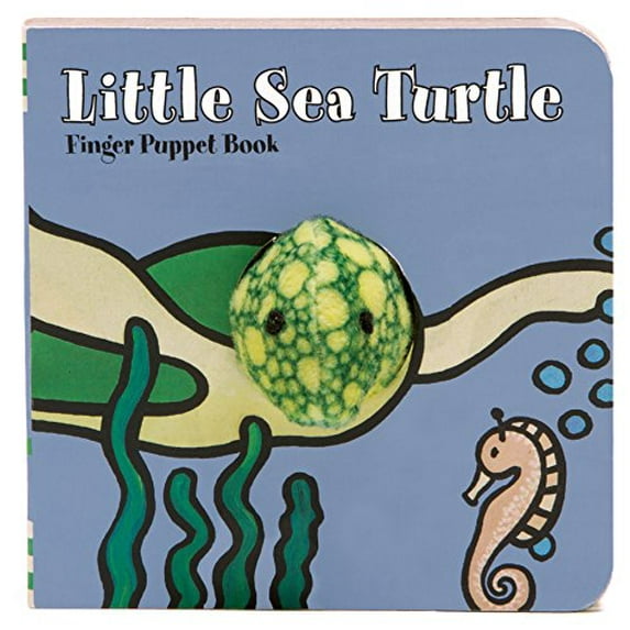 Pre-Owned Little Sea Turtle: Finger Puppet Book: (Finger Puppet Book for Toddlers and Babies, Baby Books for First Year, Animal Finger Puppets) (Board book) 1452129134 9781452129136
