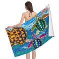 Little Sea Turtles Quick Dry Beach Towel, Bath Towels for Bathroom