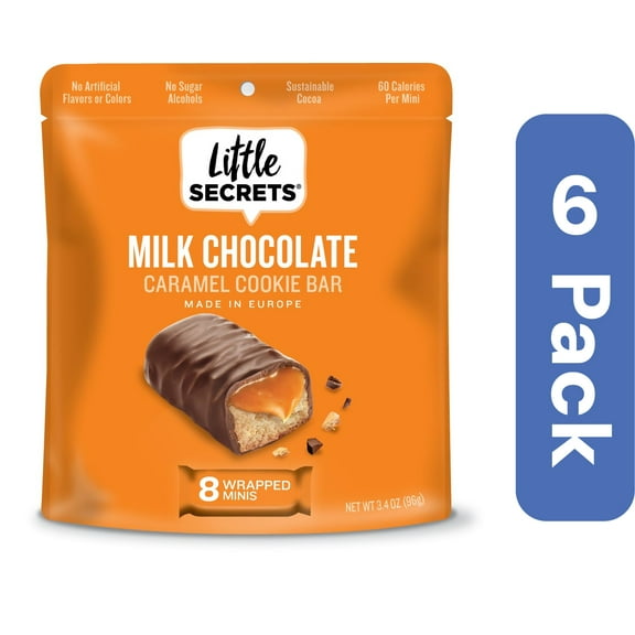 Little Secrets Chocolate Bar Milk Salted Caramel 3.4 oz (Pack Of 6)