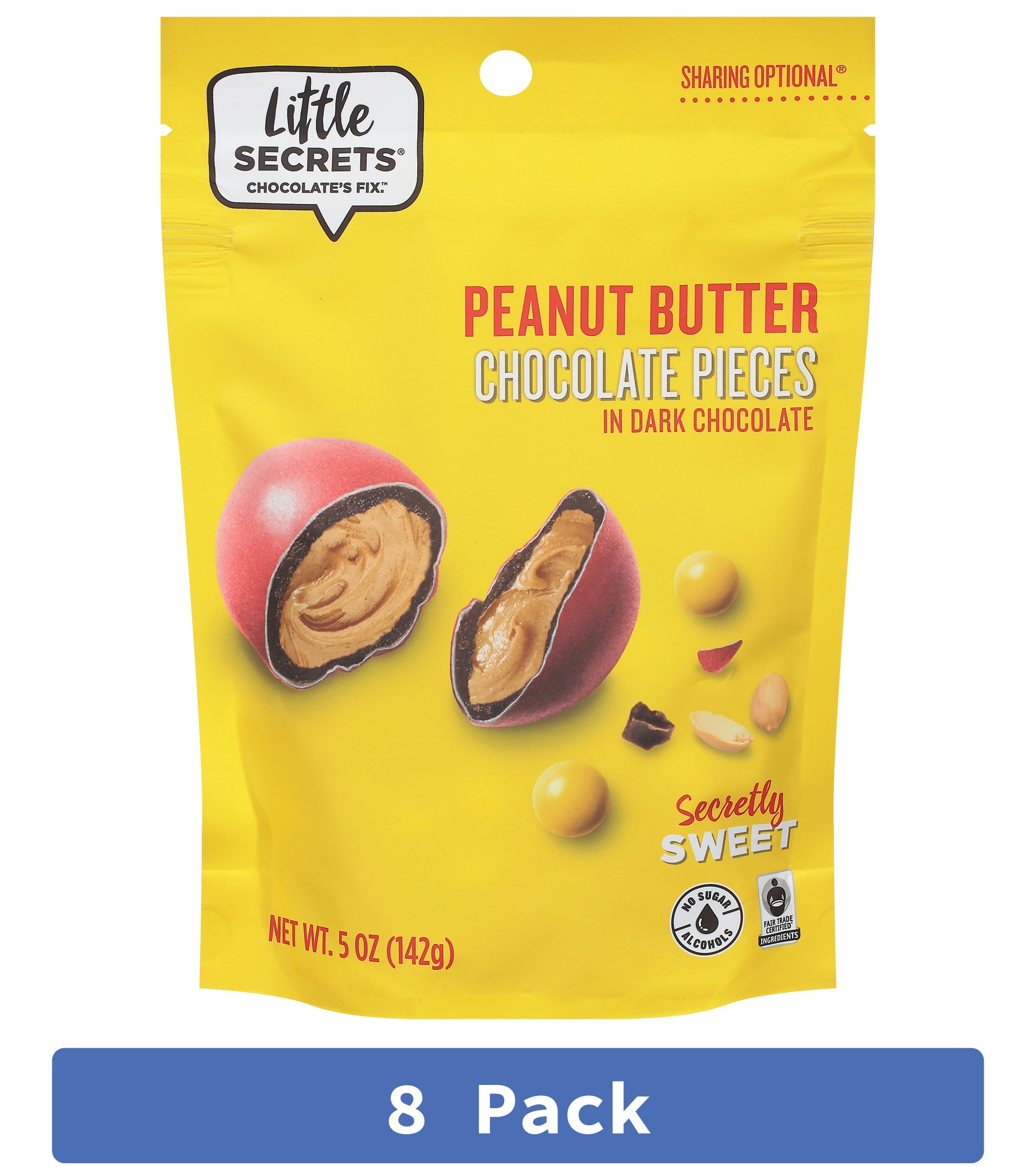Little Secrets Dark Chocolate Peanut Butter 5 oz (Pack of 8)