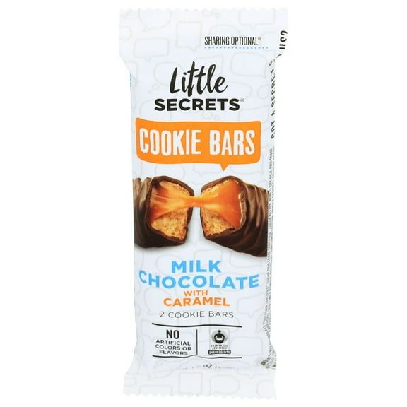 Little Secrets Milk Chocolate Salted Caramel Cookie Bar, 1.8 Ounce -- 12 per case.