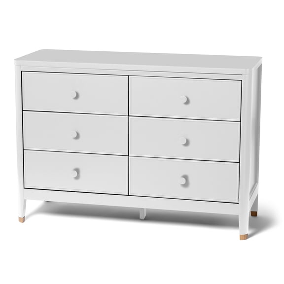 Little Seeds Aster 6-Drawer Dresser , True White