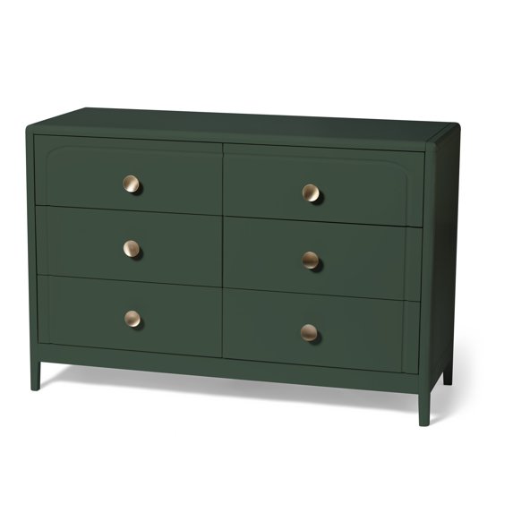 Little Seeds Briar Kids 6-Drawer Dresser, Bottle Green