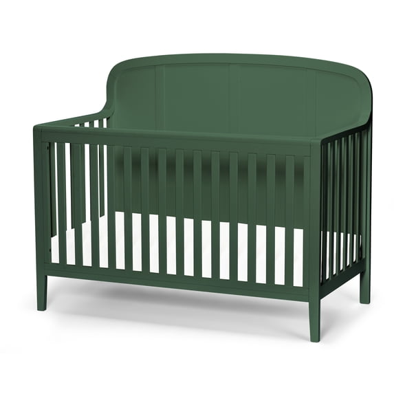 Little Seeds Briar 6-in-1 Convertible Crib , Bottle Green