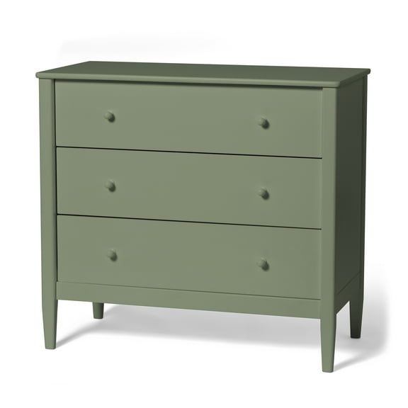 Little Seeds Clover 3-Drawer Dresser, Grove Green