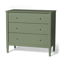 Little Seeds Clover 3-Drawer Dresser, Grove Green