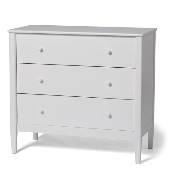 Little Seeds Clover 3-Drawer Dresser, True White